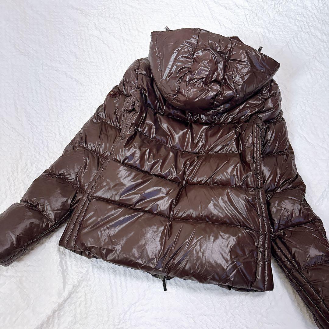 極美品✨TATRASタトラス　クルサ　ダウンジャケット　ブラウン　光沢　フード