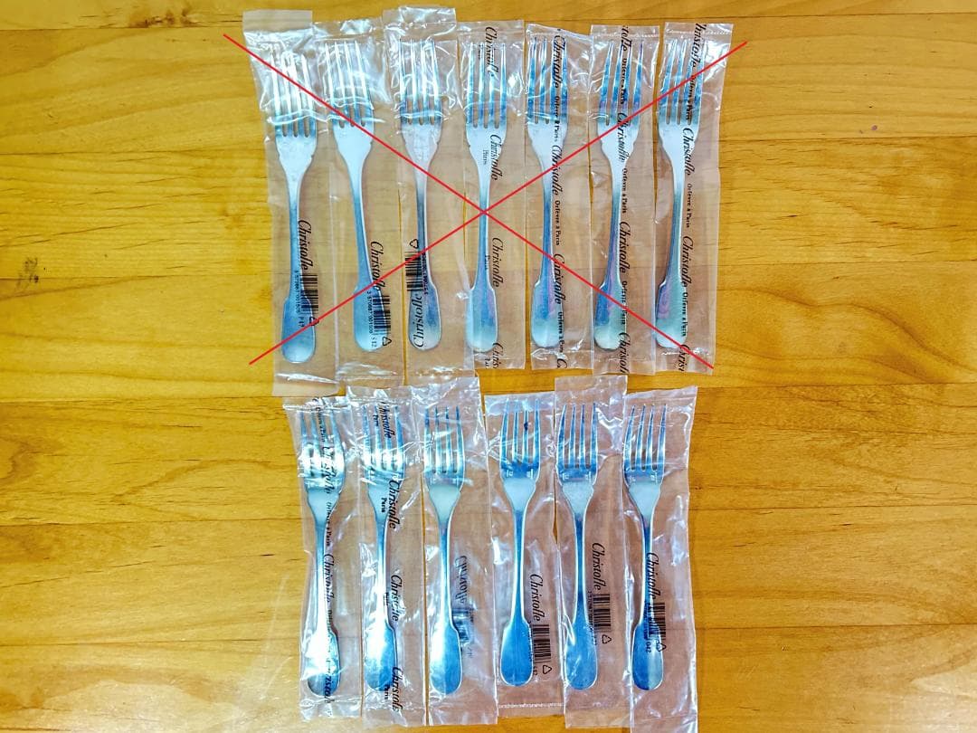 きなこ 未使用 クリストフル クリュニー カトラリーセット 18本