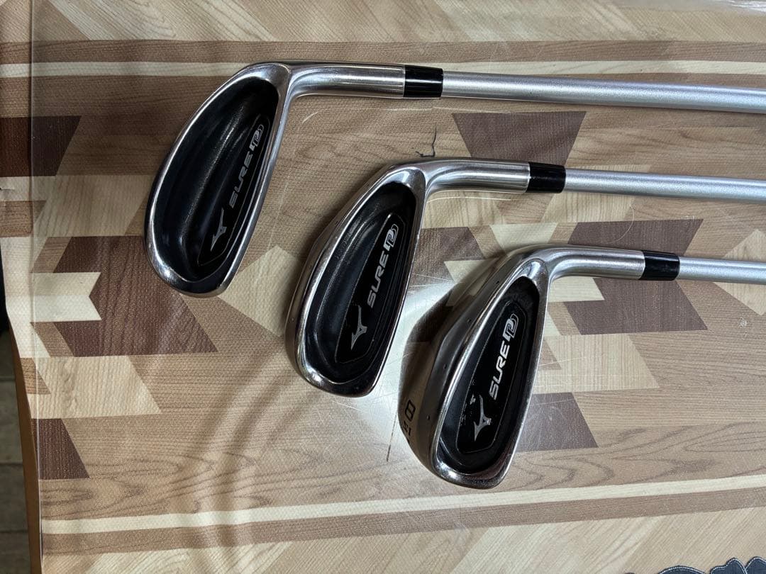 ミズノ SURE DD SI アイアン 3本 EXSAR Sカーボン