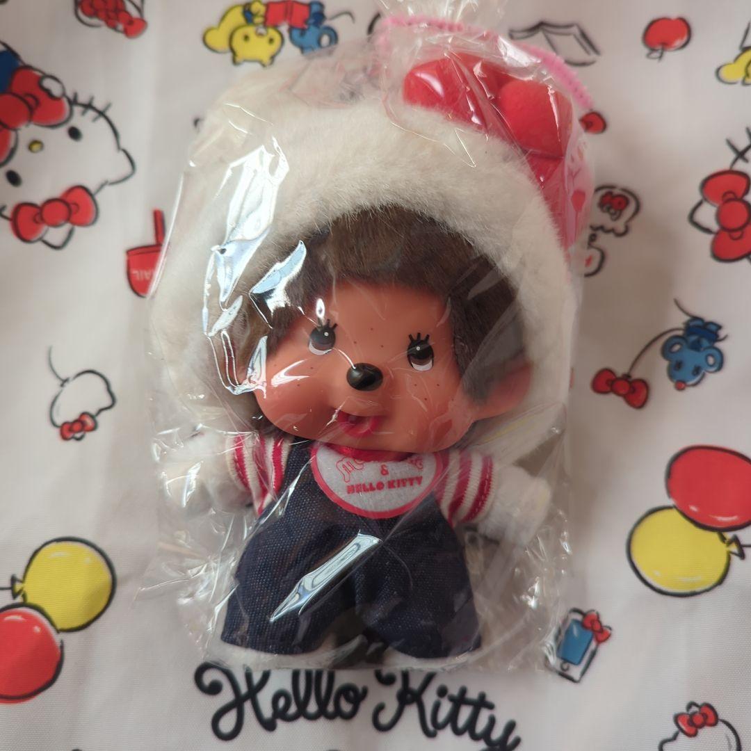 ハローキティ×モンチッチコラボ キーホルダー♥約10cm