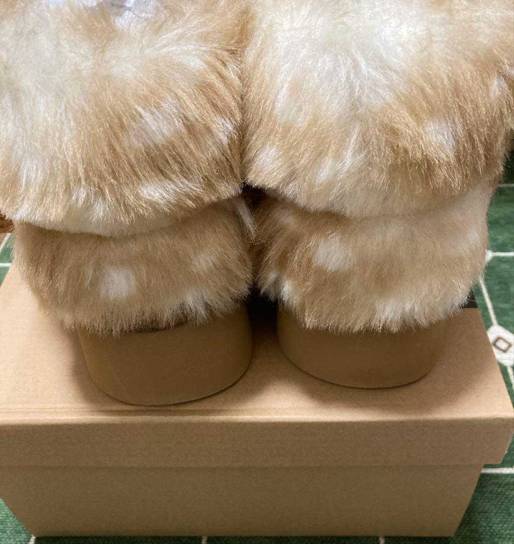 ニコアンド　オリジナルフェイクムートンモカシンブーツ　M ※初期不良あり。