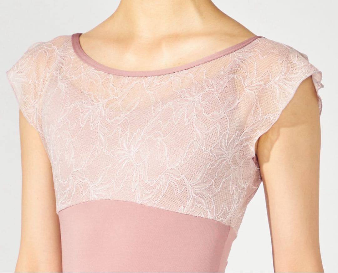 【チャコット】【美品】【新商品】フレンチスリーブレオタードL