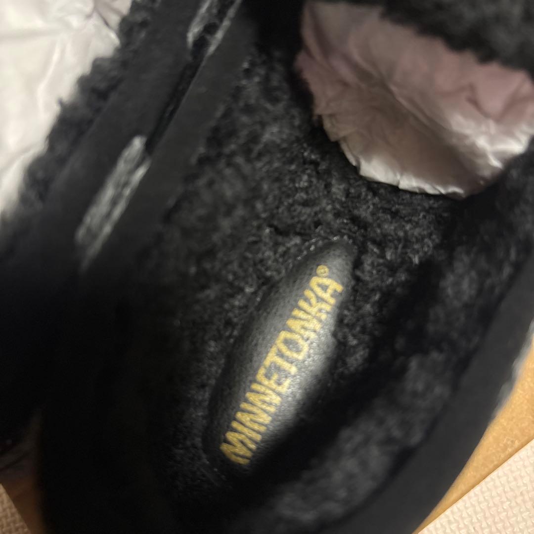 新品未使用　ニットステッチボアモカシン　サイズ6