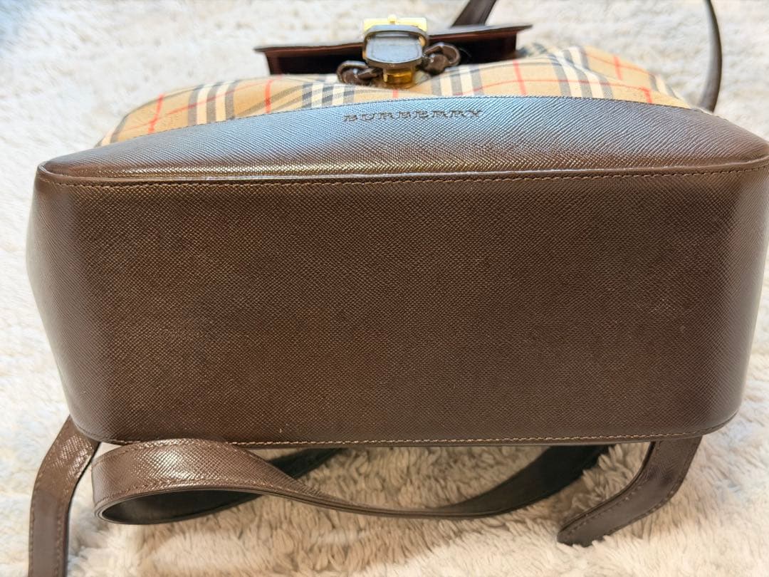 Pooh^_^ 様　Burberryノバチェック柄リュック シャドーホース