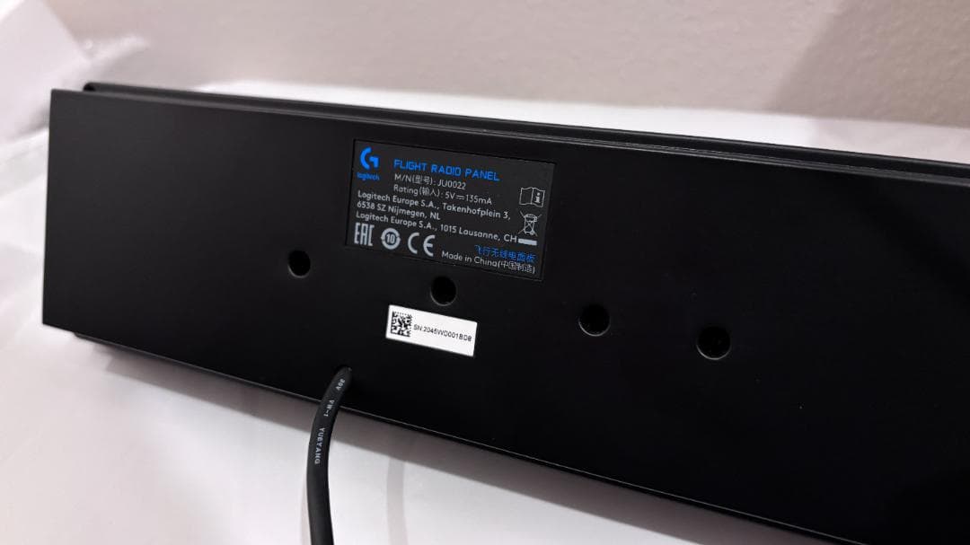 LOGITECH G FLIGHT RADIO PANEL　（保護フィルム付）