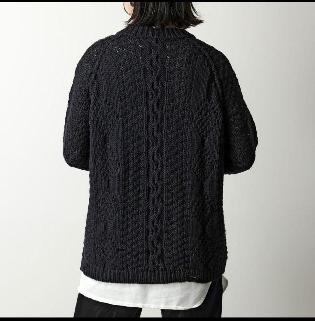 【良品】21AW Martin Margiela ダメージアランニット