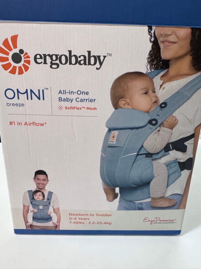 ergobaby OMNI Breeze 抱っこひも　説明書と箱付き