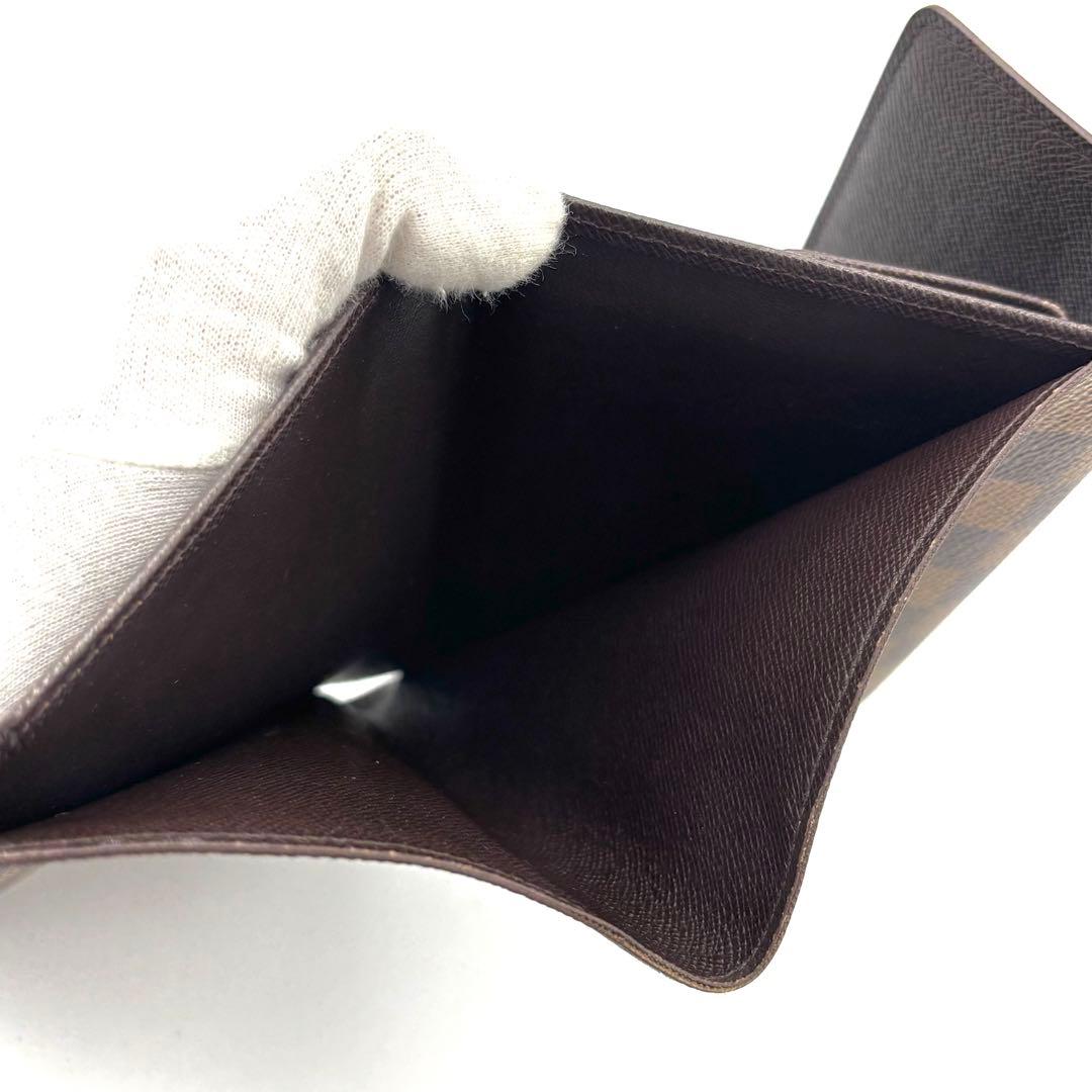 【超美品】ルイヴィトン ダミエ ポルトトレゾール エテュイパピエ 三つ折り財布