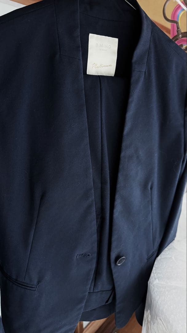 【極美品】B:MING by BEAMS platinum パンツスーツ M