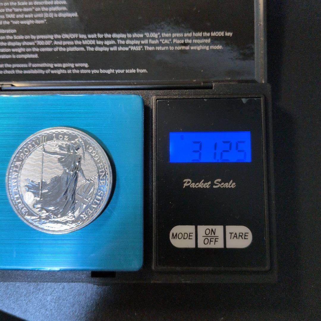 m*u様 2021年 イギリス・ブリタニア銀貨1オンス