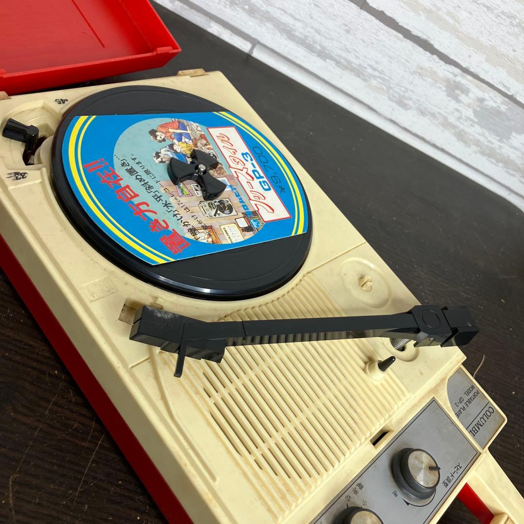 COLUMBIA ポータブルレコードプレーヤー GP-3