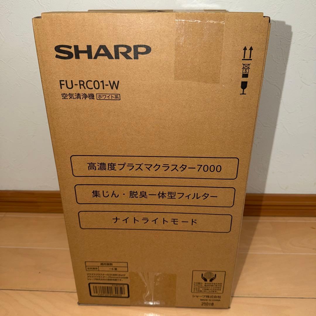 新品　シャープ 空気清浄機 プラズマクラスター7000 FU-RC01-W