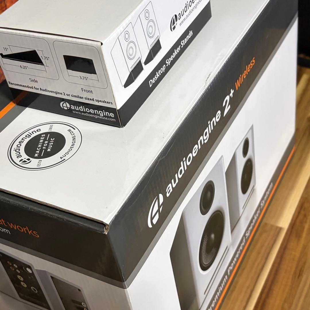 audioengine A2+ Wireless スタンド付き・付属品完備