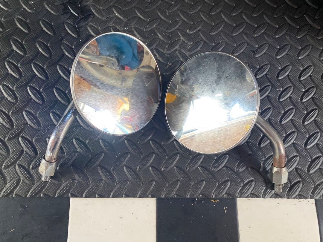 Z400FX 純正　風車ミラー　手裏剣ミラー　当時物　ショート