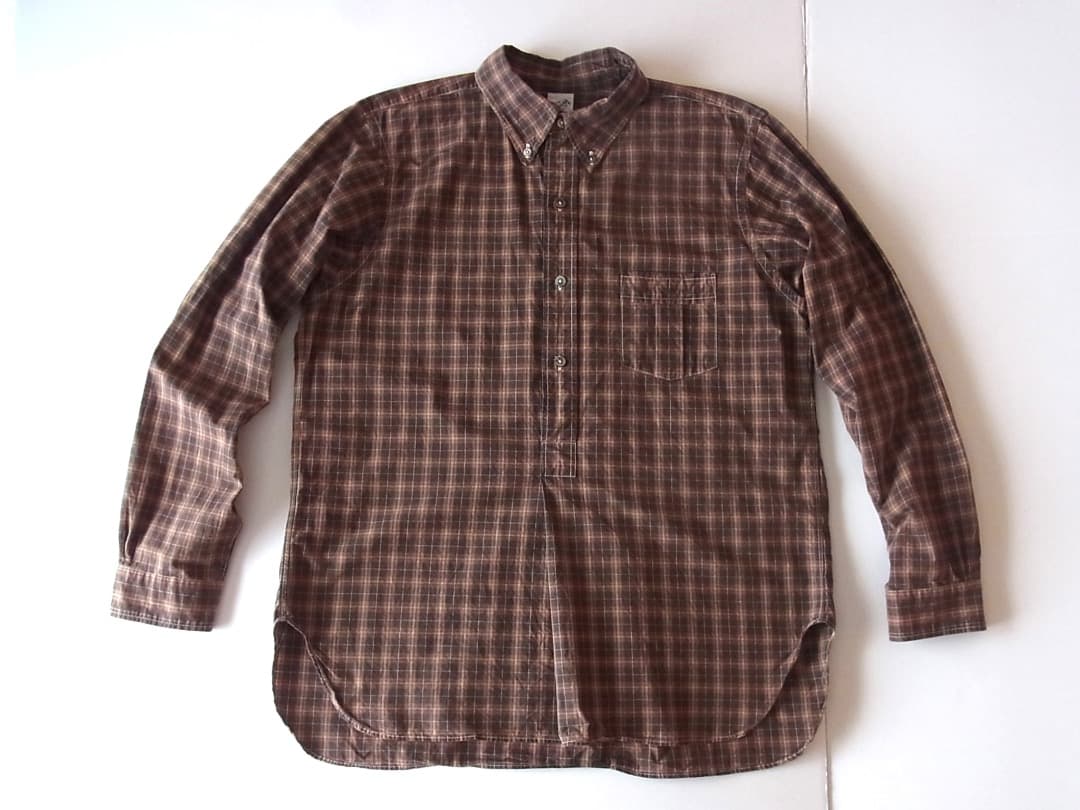 THE CORONA UTILITY／プルオーバーチェックB.Dシャツ コロナ