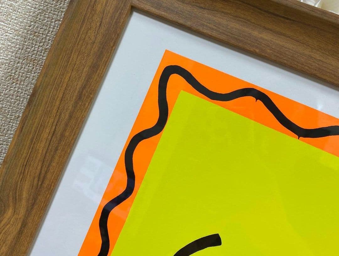 キースヘリング セリグラフ ポスター 額縁付き