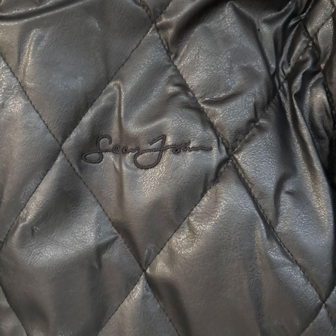sean john ショーンジョン レザージャケット キルティング b系