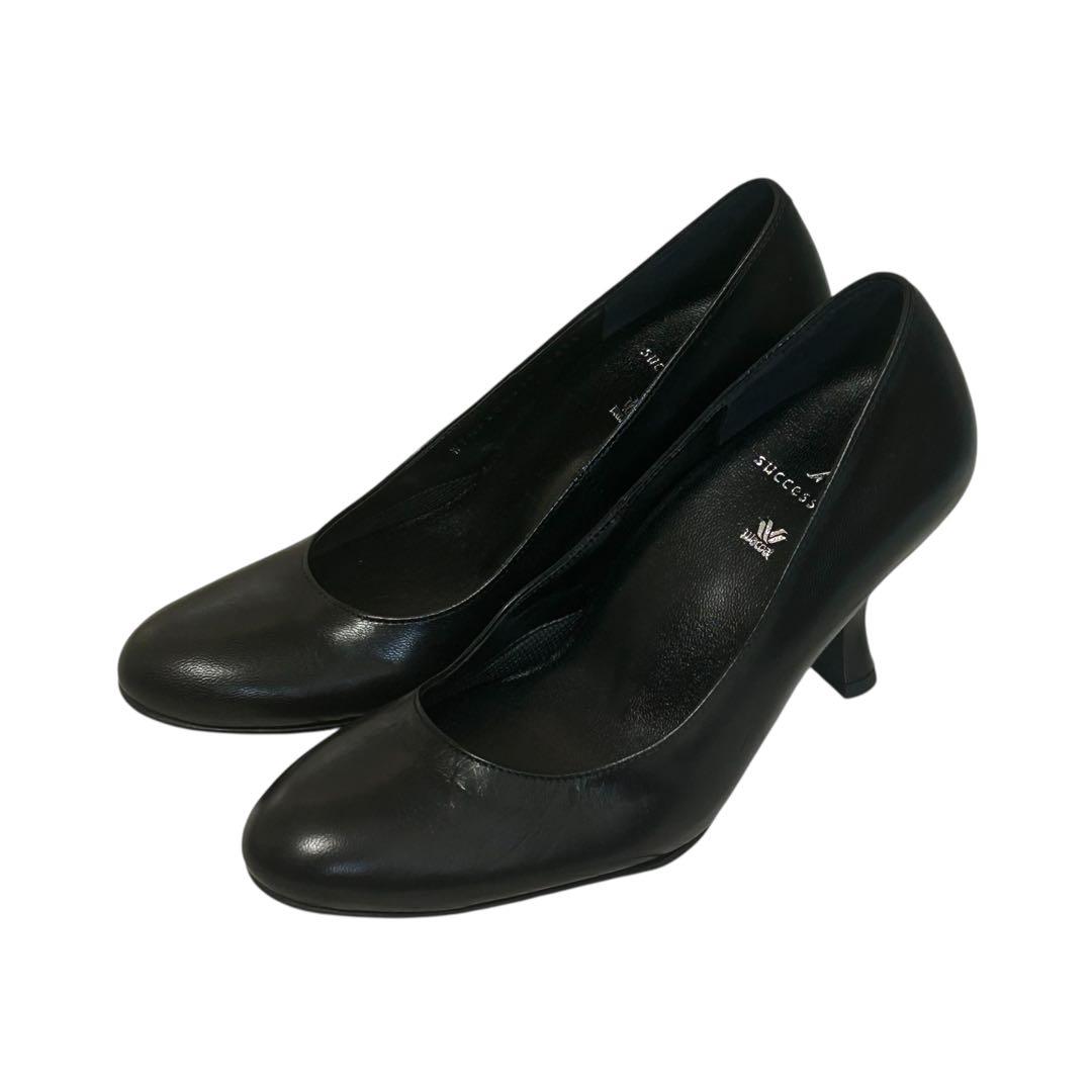 新品未使用　ワコールサクセスウォークアーモンドトゥパンプス ブラック 22E