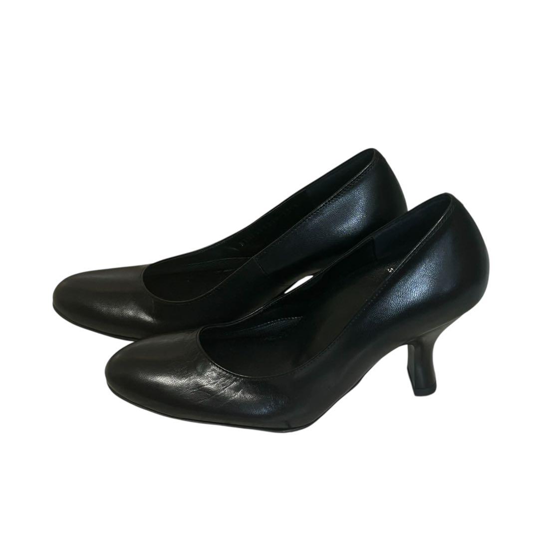 新品未使用　ワコールサクセスウォークアーモンドトゥパンプス ブラック 22E