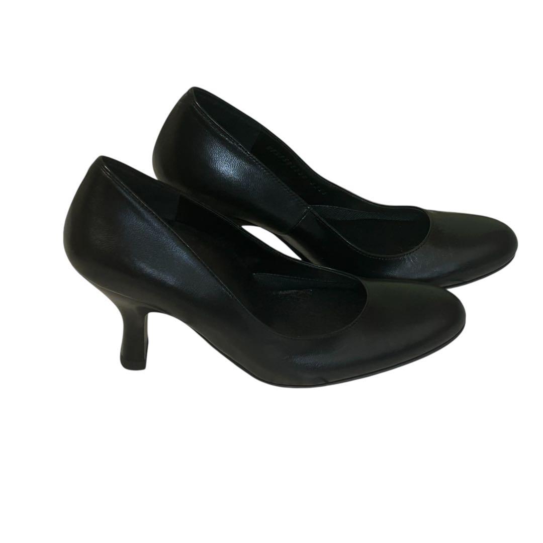 新品未使用　ワコールサクセスウォークアーモンドトゥパンプス ブラック 22E