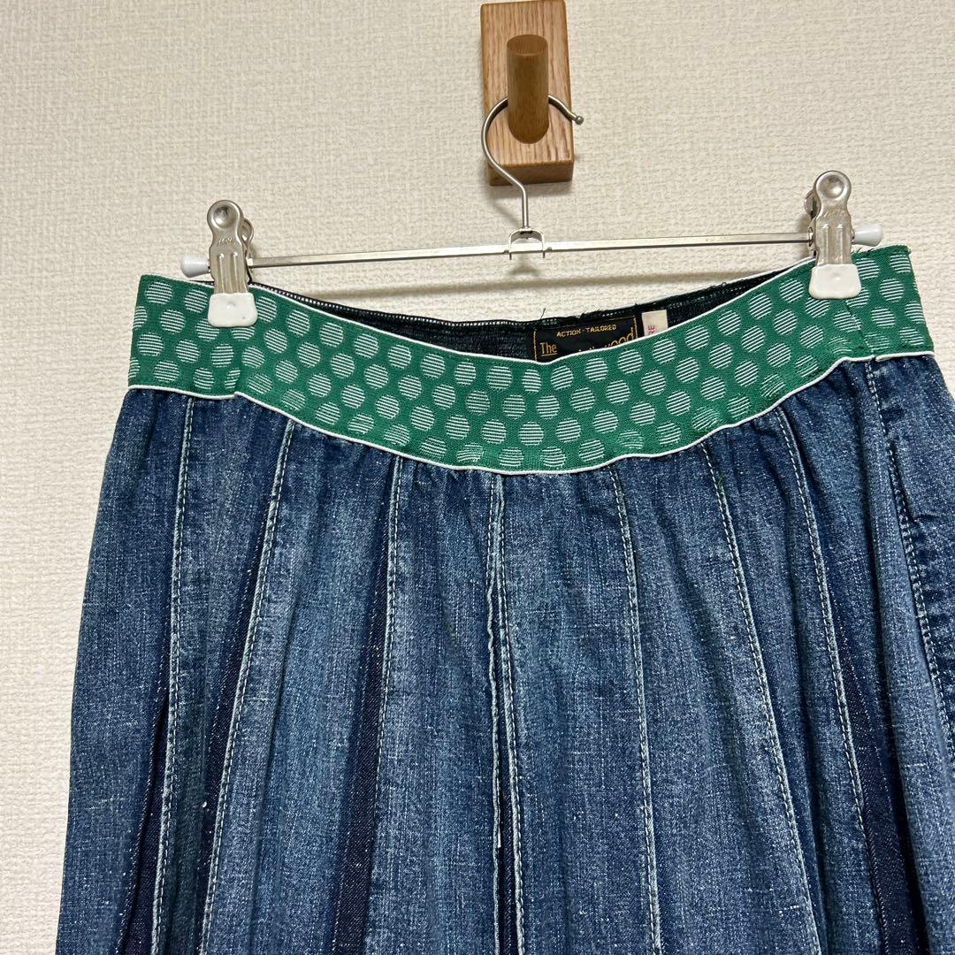 ペペロンチーノ go to holleywood プリーツデニムスカート