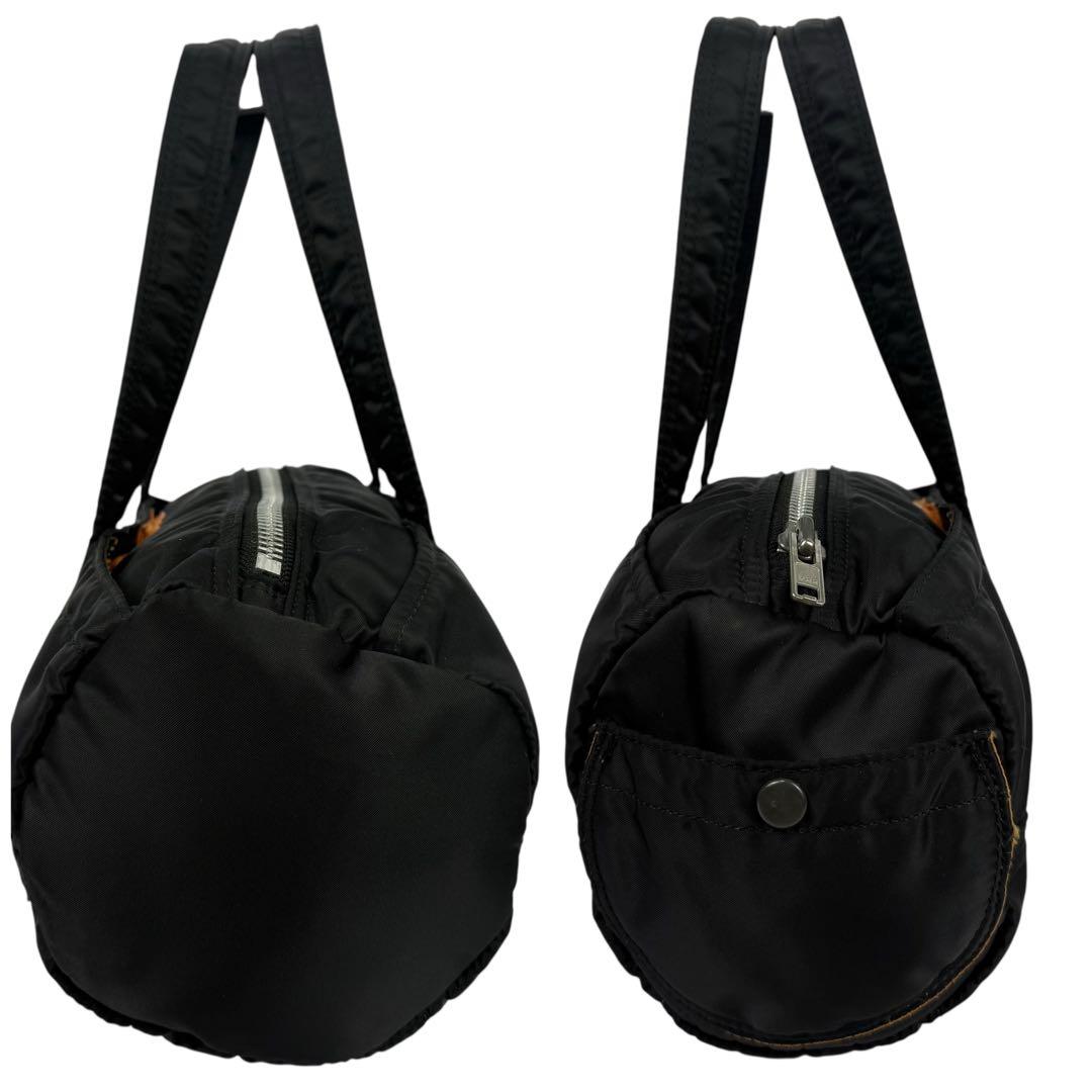 【美品】PORTER ポーター タンカー ミニボストンバッグ 肩掛け ブラック