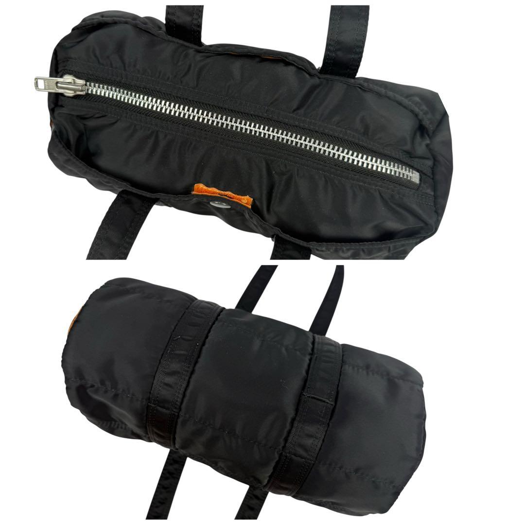 【美品】PORTER ポーター タンカー ミニボストンバッグ 肩掛け ブラック