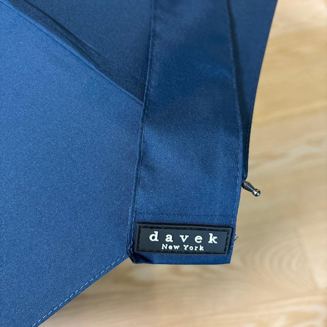 【davek】　折りたたみ傘　ネイビー