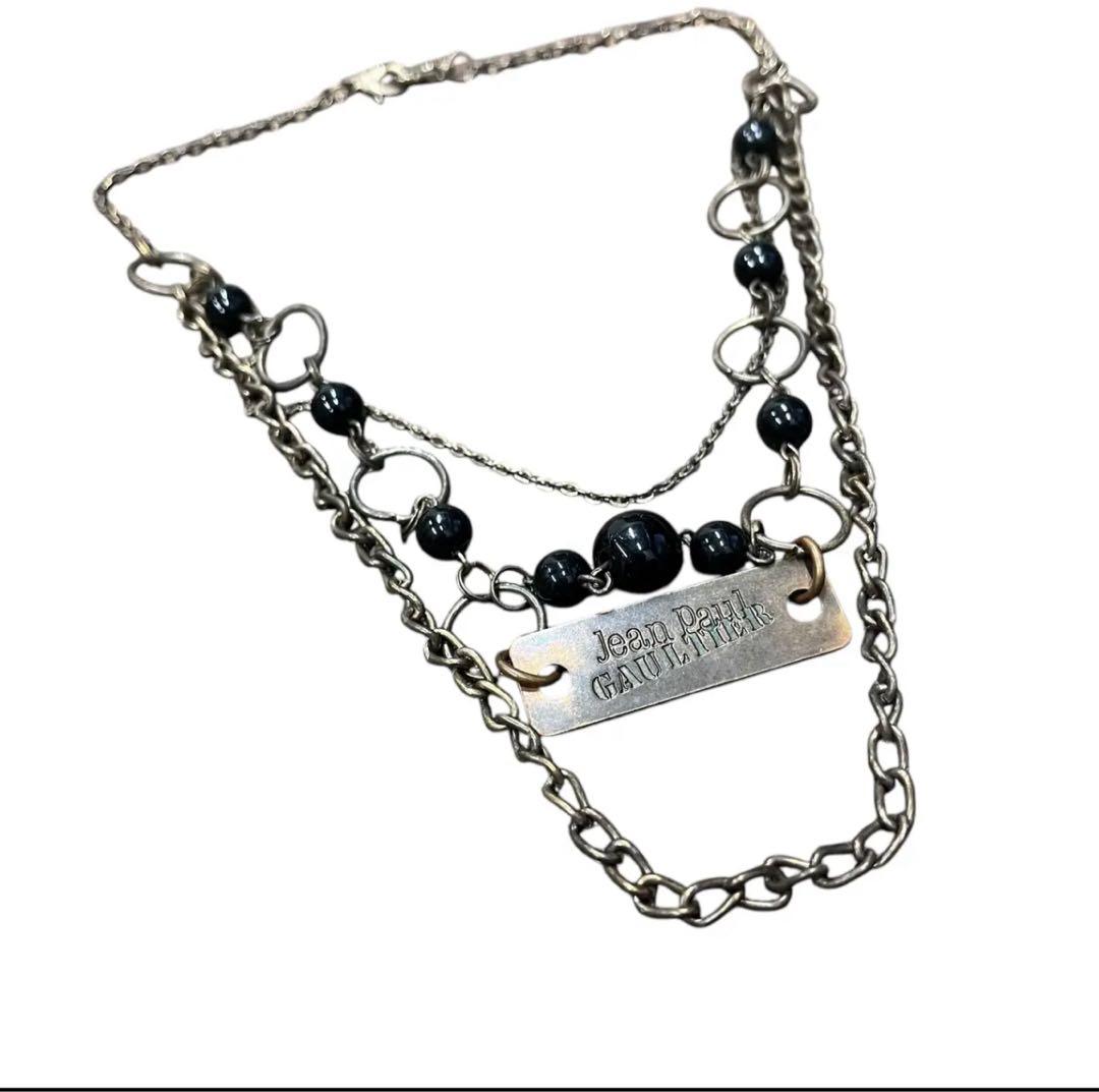 専用Jean Paul GAULTIER/3連ネックレス/ロゴドックタグ