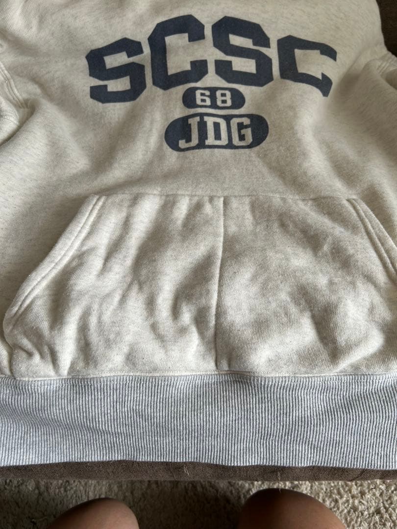 SCSC 68 JDG フード付きスウェットパーカー グレー