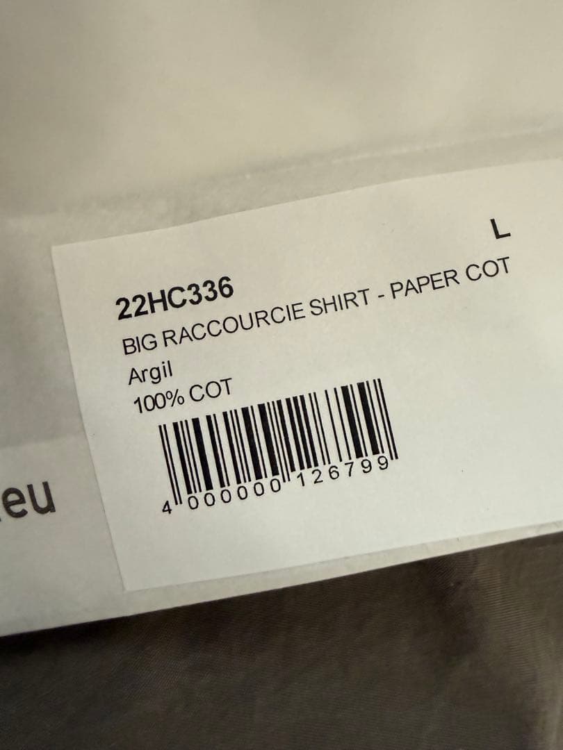 け*け様 CASEY CASEY BIG RACCOURCIE SHIRT M