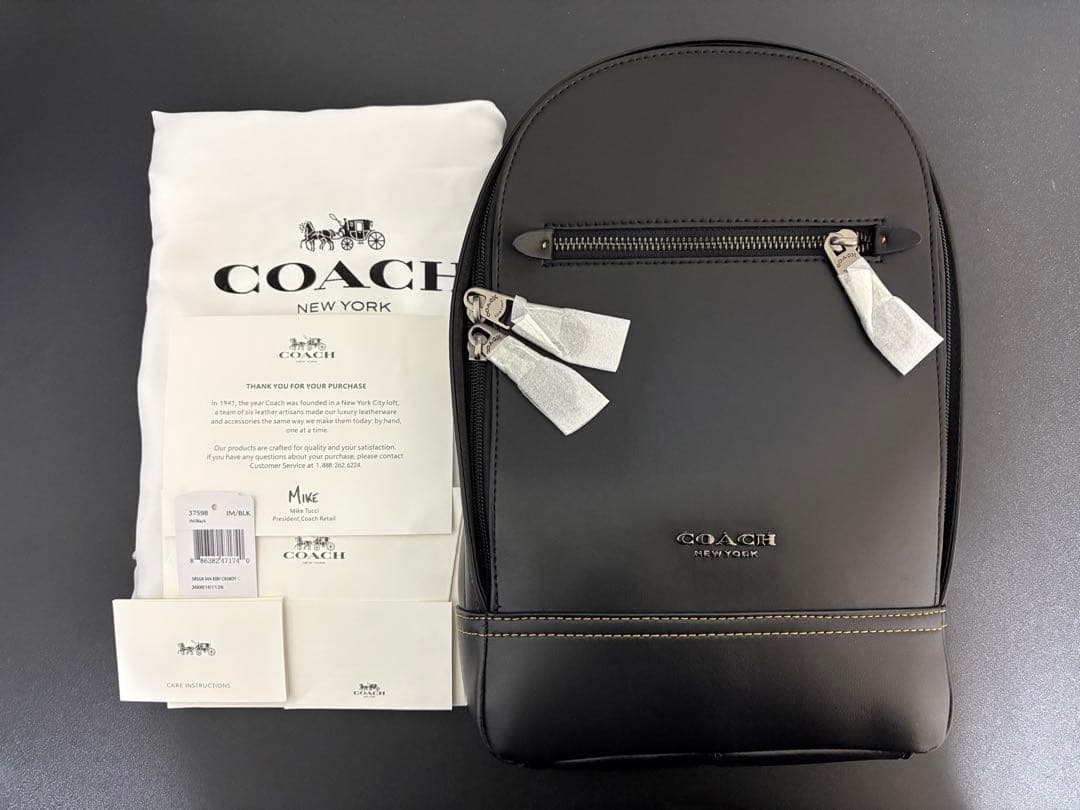 COACH コーチ バッグ ボディーバッグ レザー ブラック