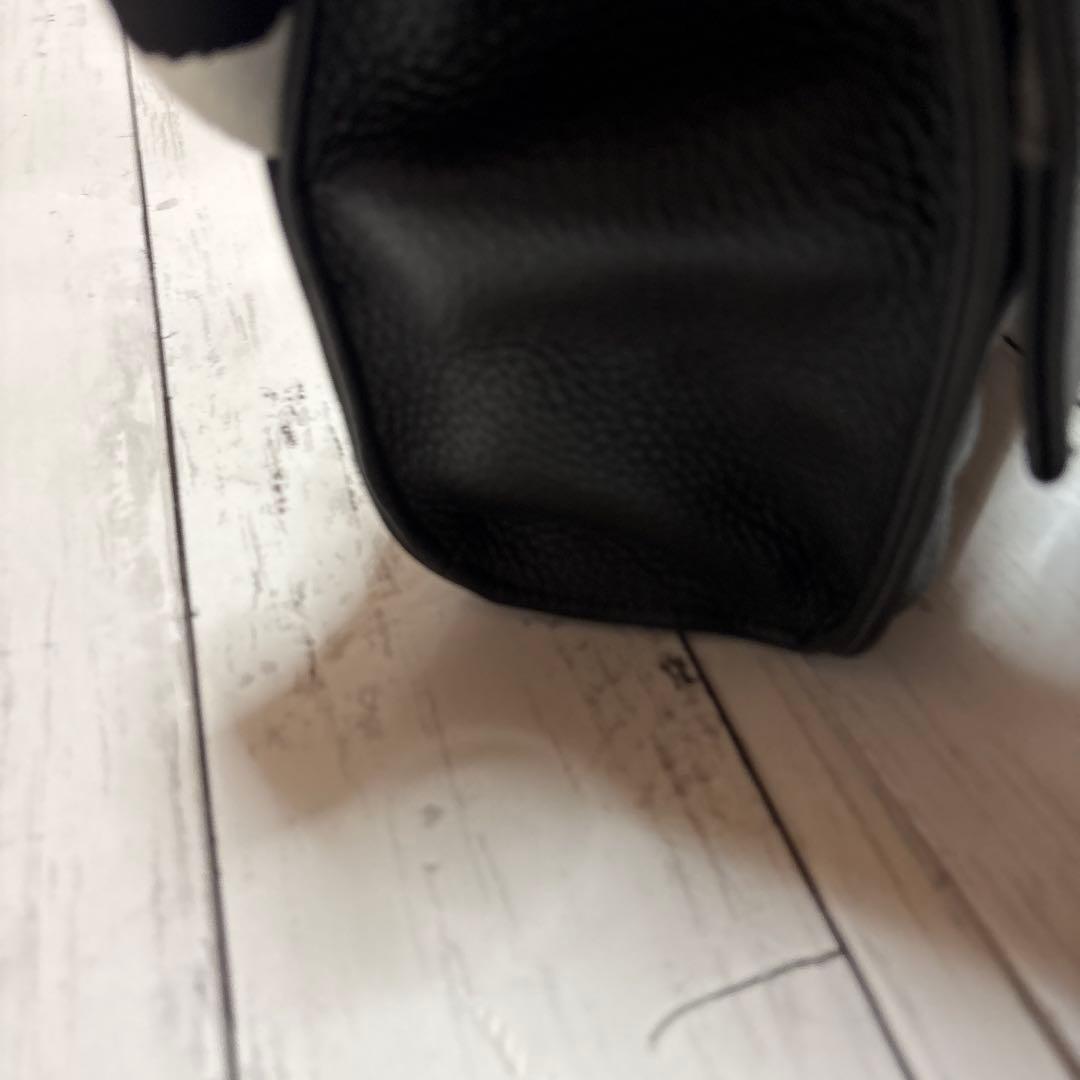 【美品】ear PAPILLONNER ワイドテープ ショルダーバッグ ブラック