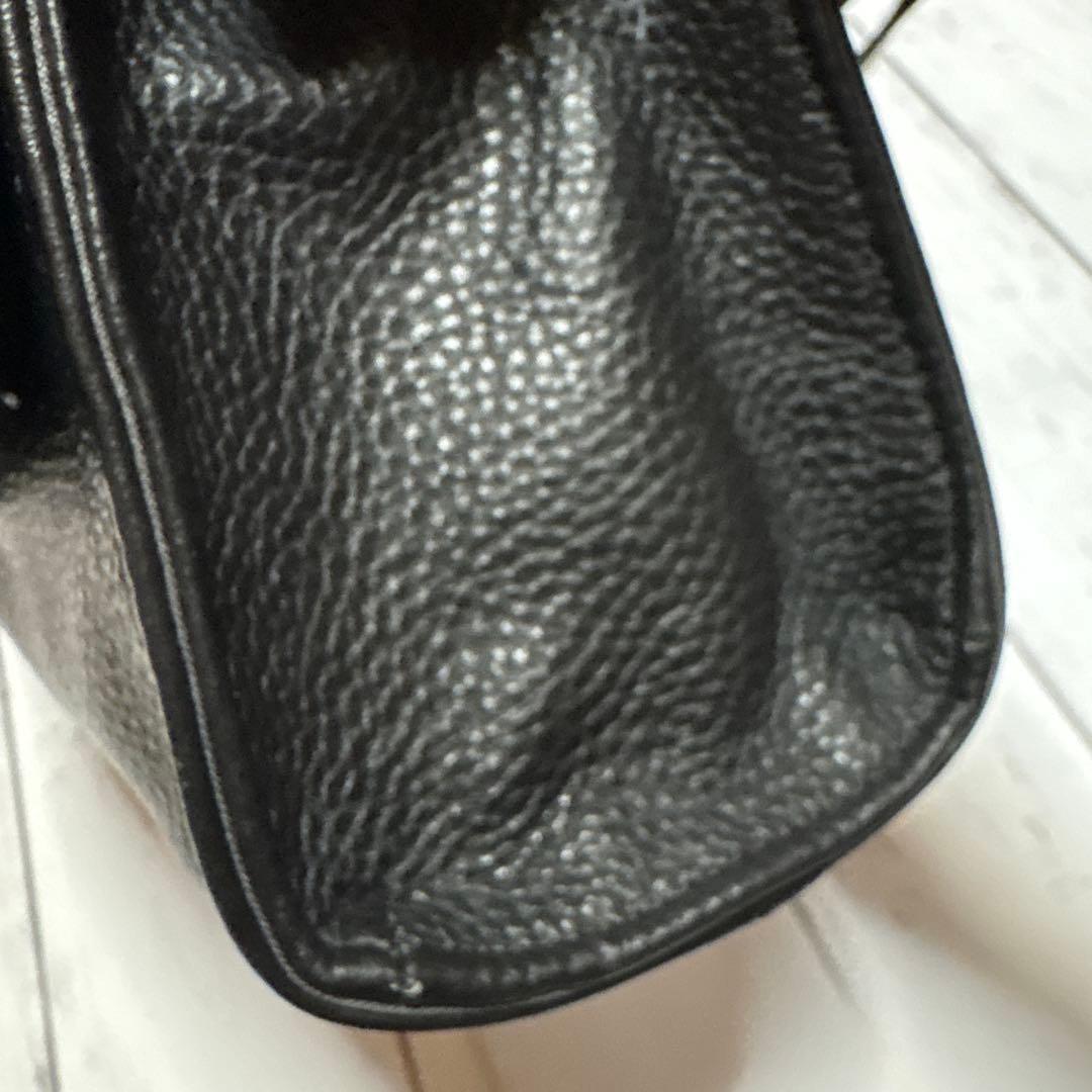 【美品】ear PAPILLONNER ワイドテープ ショルダーバッグ ブラック