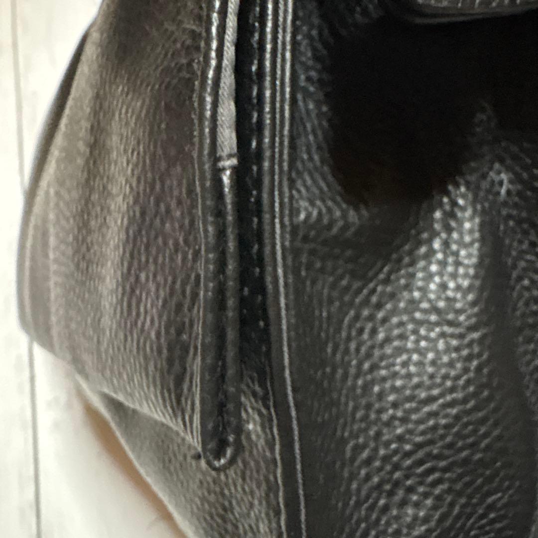 【美品】ear PAPILLONNER ワイドテープ ショルダーバッグ ブラック