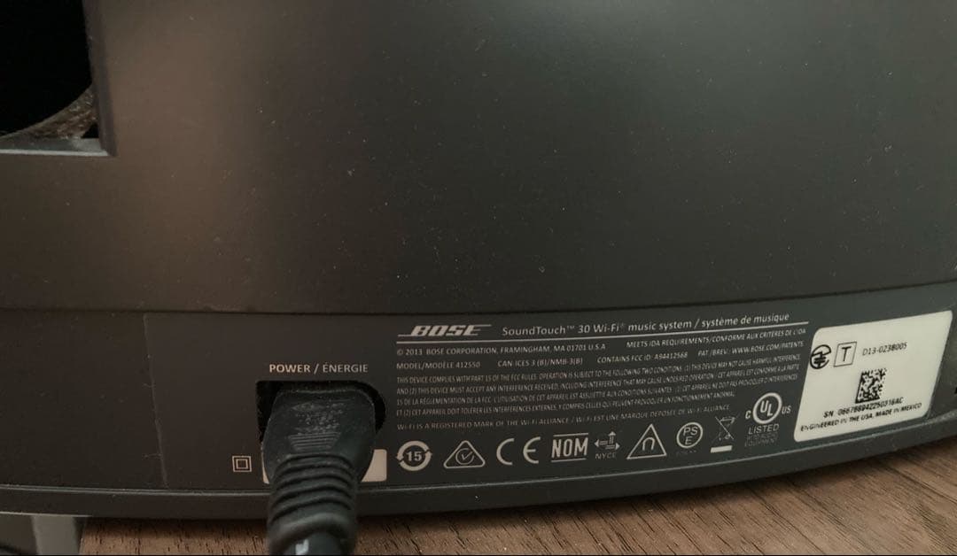 本*村様 BOSEスピーカー SoundTouch 30 Wi-Fi