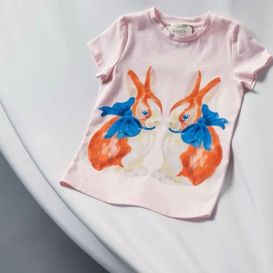 新品！GUCCI×ロンハーマンコラボ　Tシャツ サイズ10 ピンク