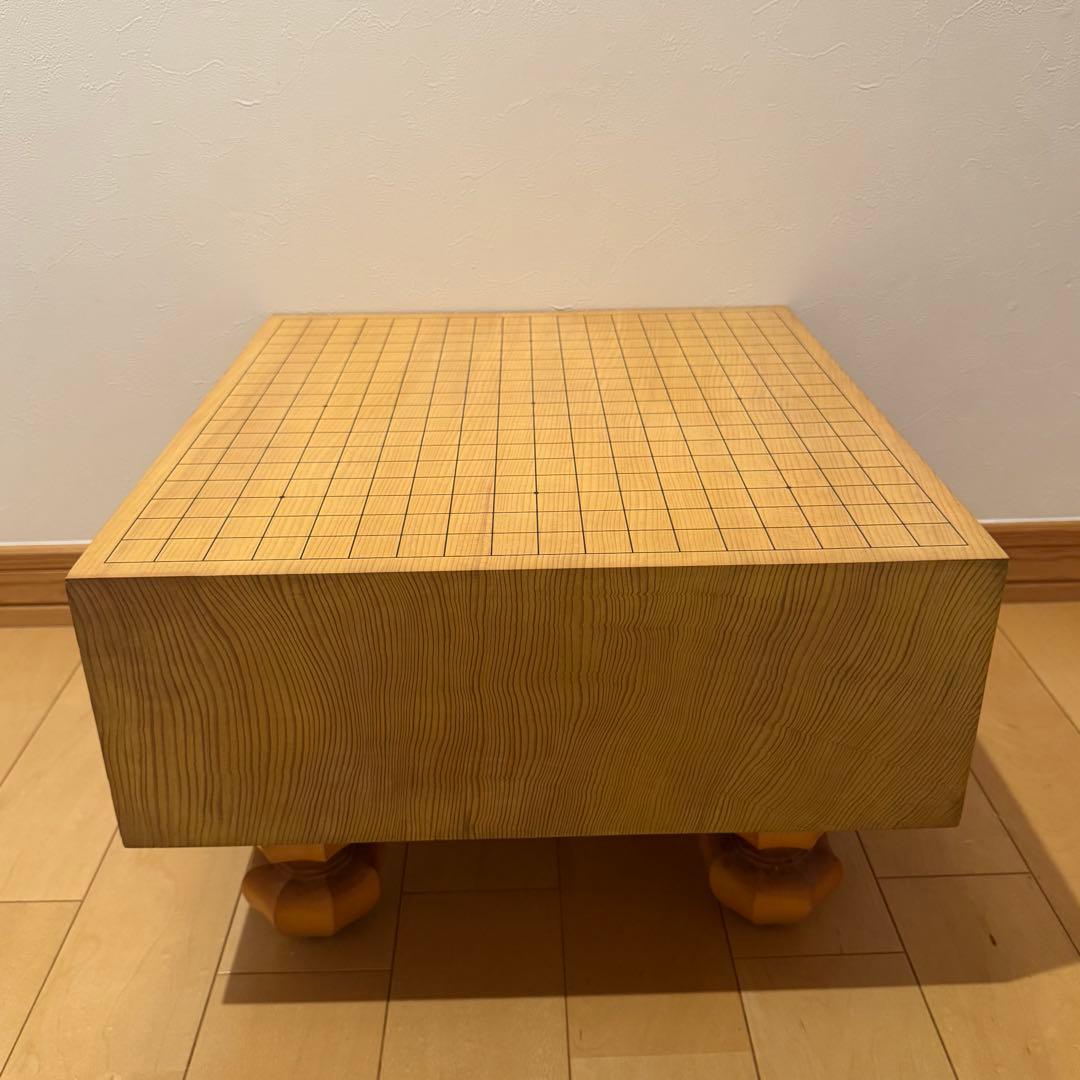 本榧 5寸 天地柾 / 本蛤碁石 / 那智黒 / 銘木碁笥 フルセット