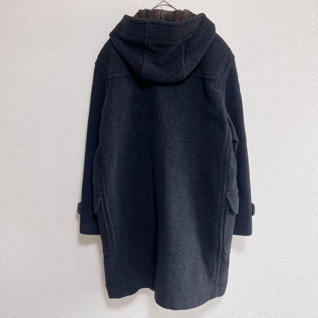 King　　イーストボーイ　カシミヤ混　ダッフルコート　チェック　M