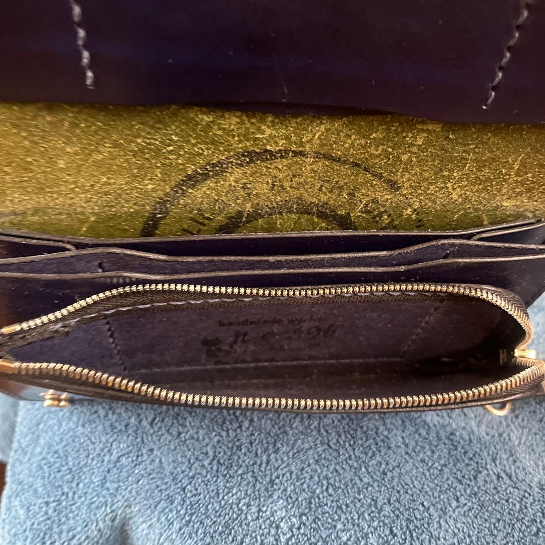 【美品】No.496 レザー ノームコア　ロング トラッカーウォレット