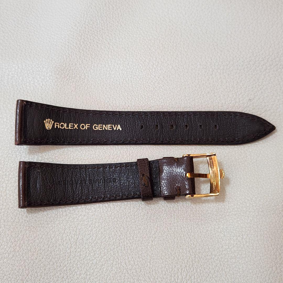 専用N㊹ロレックス純正　20～16mm YGF尾錠付きベルト 革バンド