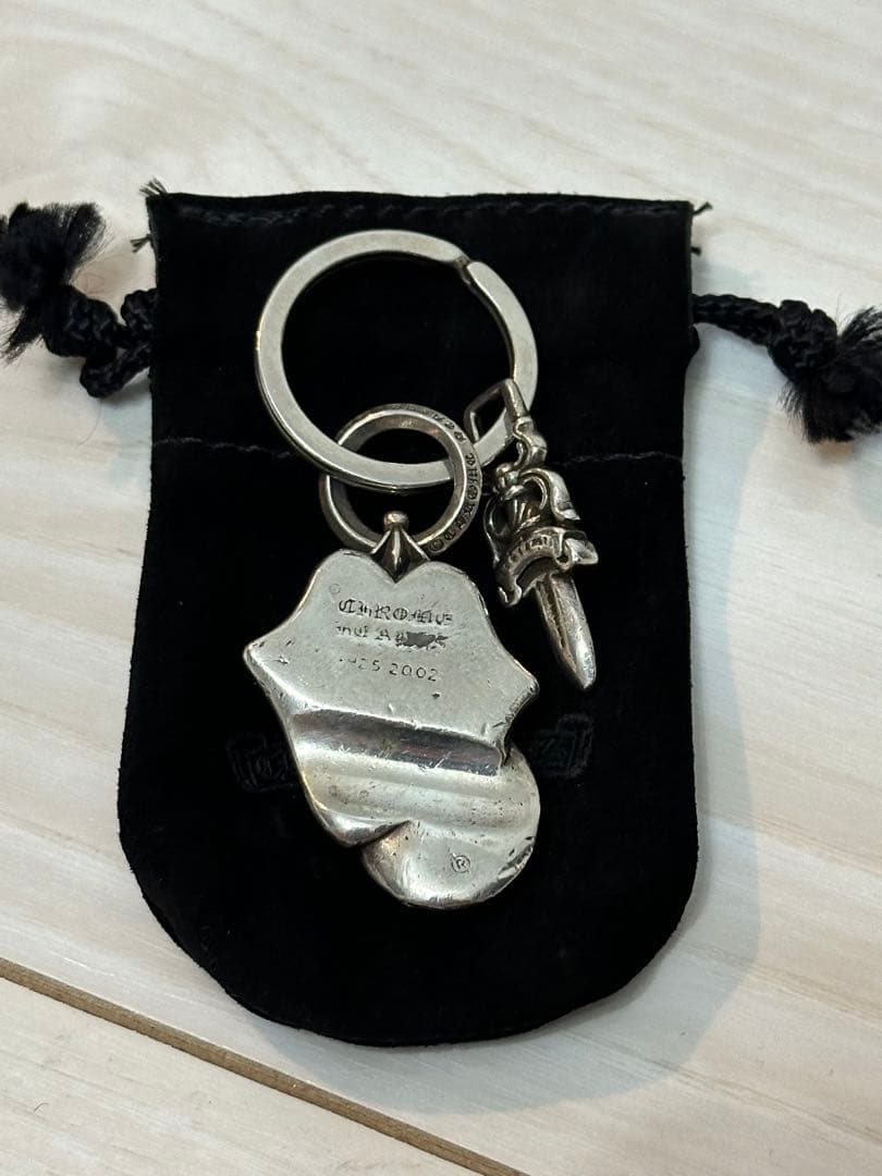 クロムハーツ キーリング キーホルダー リップアンドタン スプリットダガー