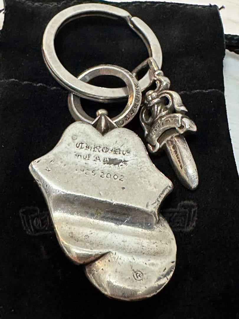 クロムハーツ キーリング キーホルダー リップアンドタン スプリットダガー