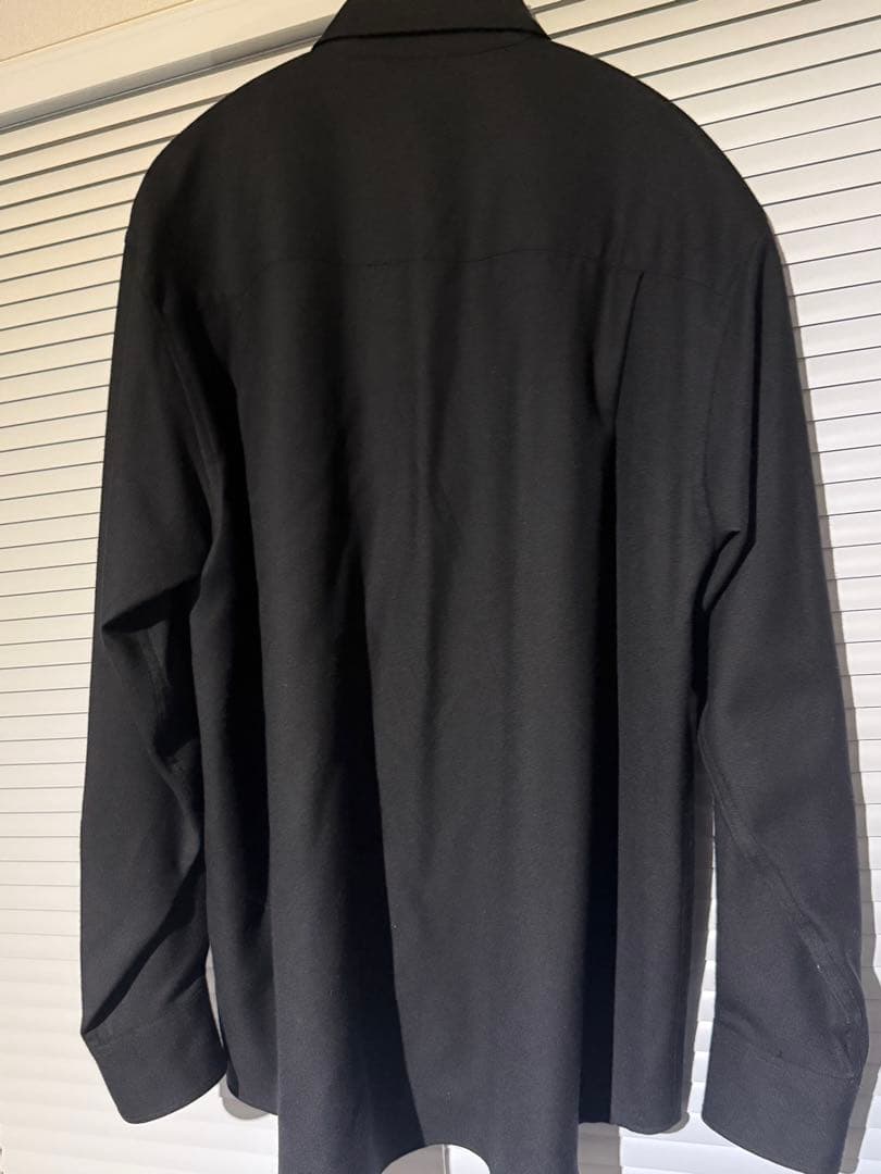 トップス AURALEE SUPER LIGHT WOOL SHIRTS / BLACK