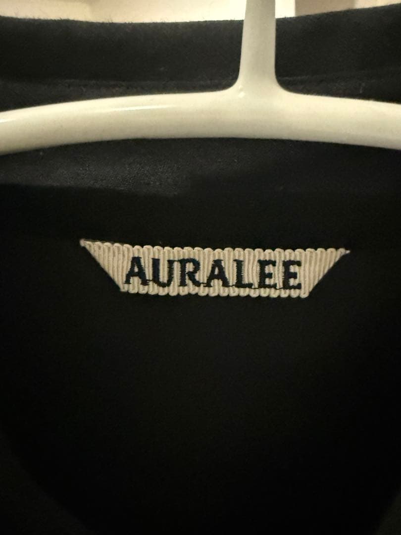 トップス AURALEE SUPER LIGHT WOOL SHIRTS / BLACK