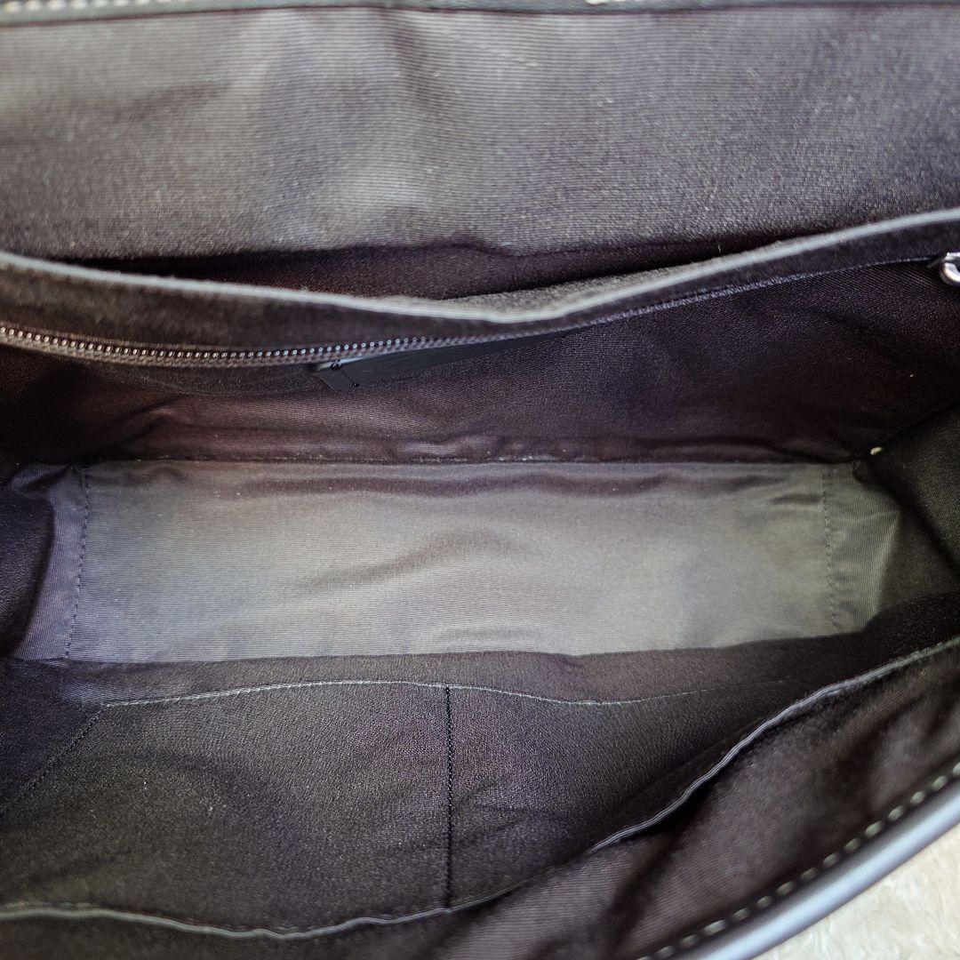 美品 コーチ スプリント メッセンジャー A4収納可 レザー 斜め掛け ブラック