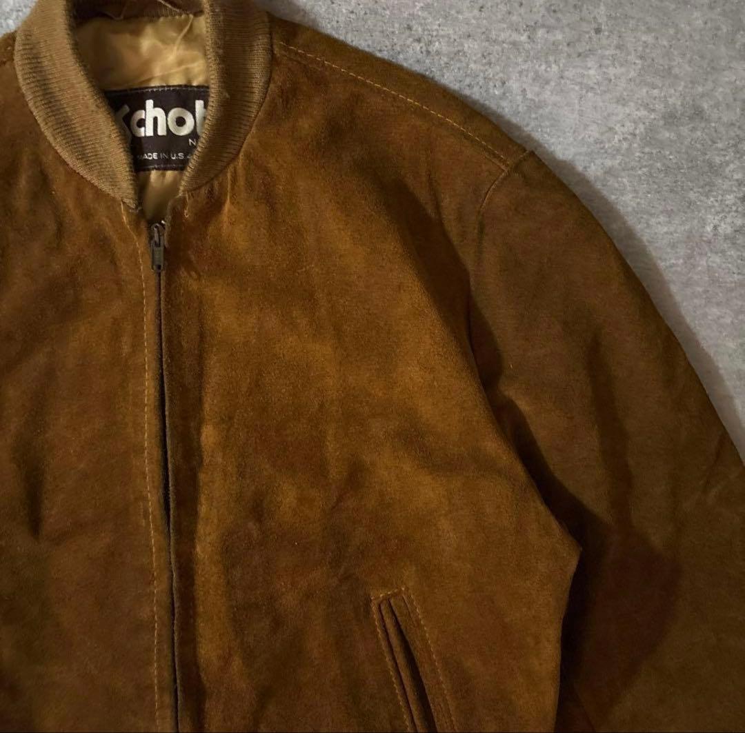 OLD Schott 80s USA製　レザージャケット　ブルゾン　スエード