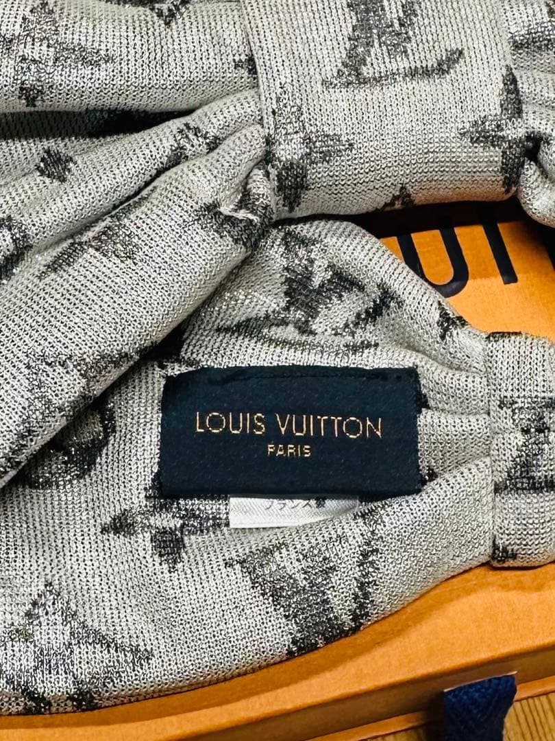 LOUIS VUITTON グレー モノグラム ヘアバンド 美品