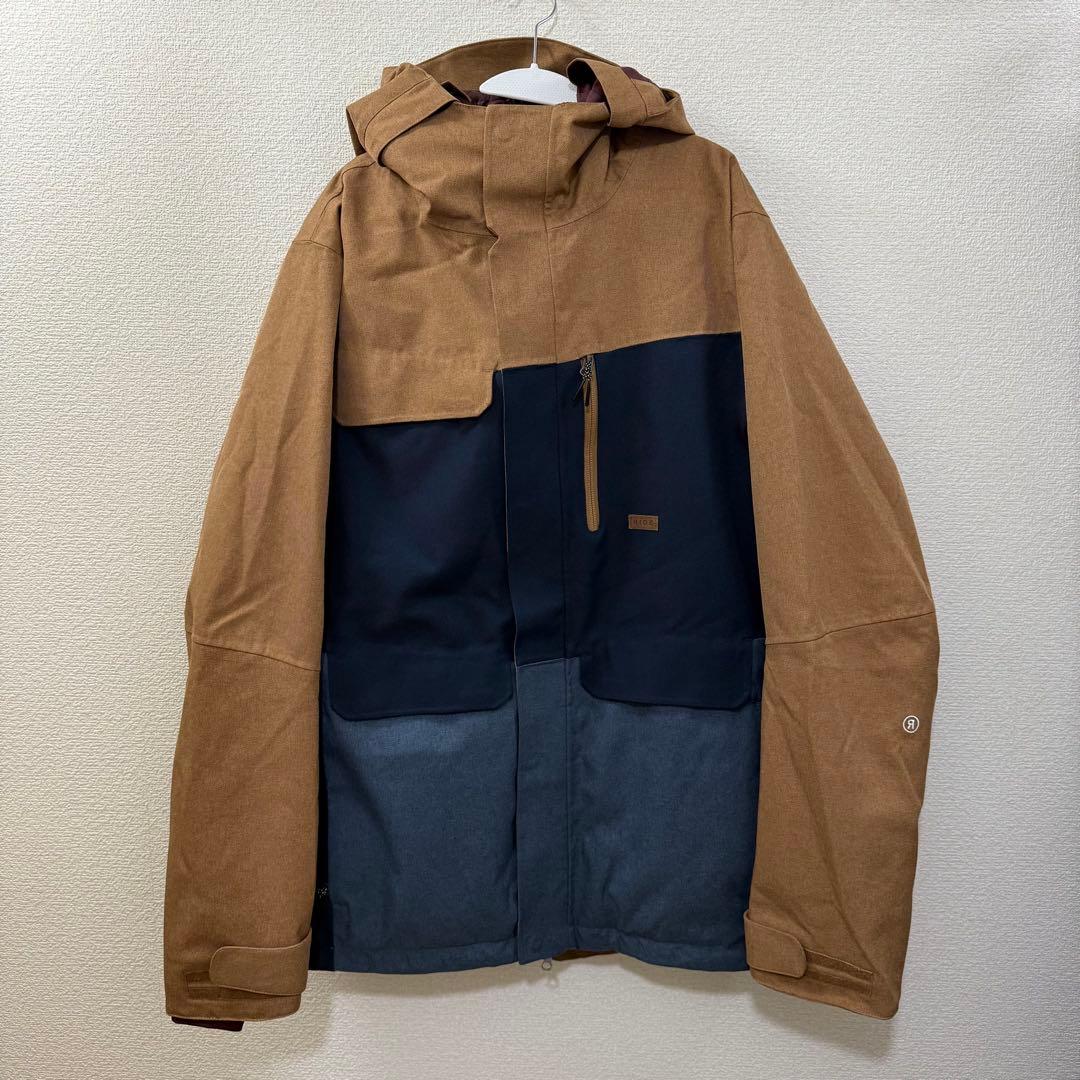 スノーボードウェア 《上下セット》【RIDE】 ブラウン/ネイビー 男女兼用