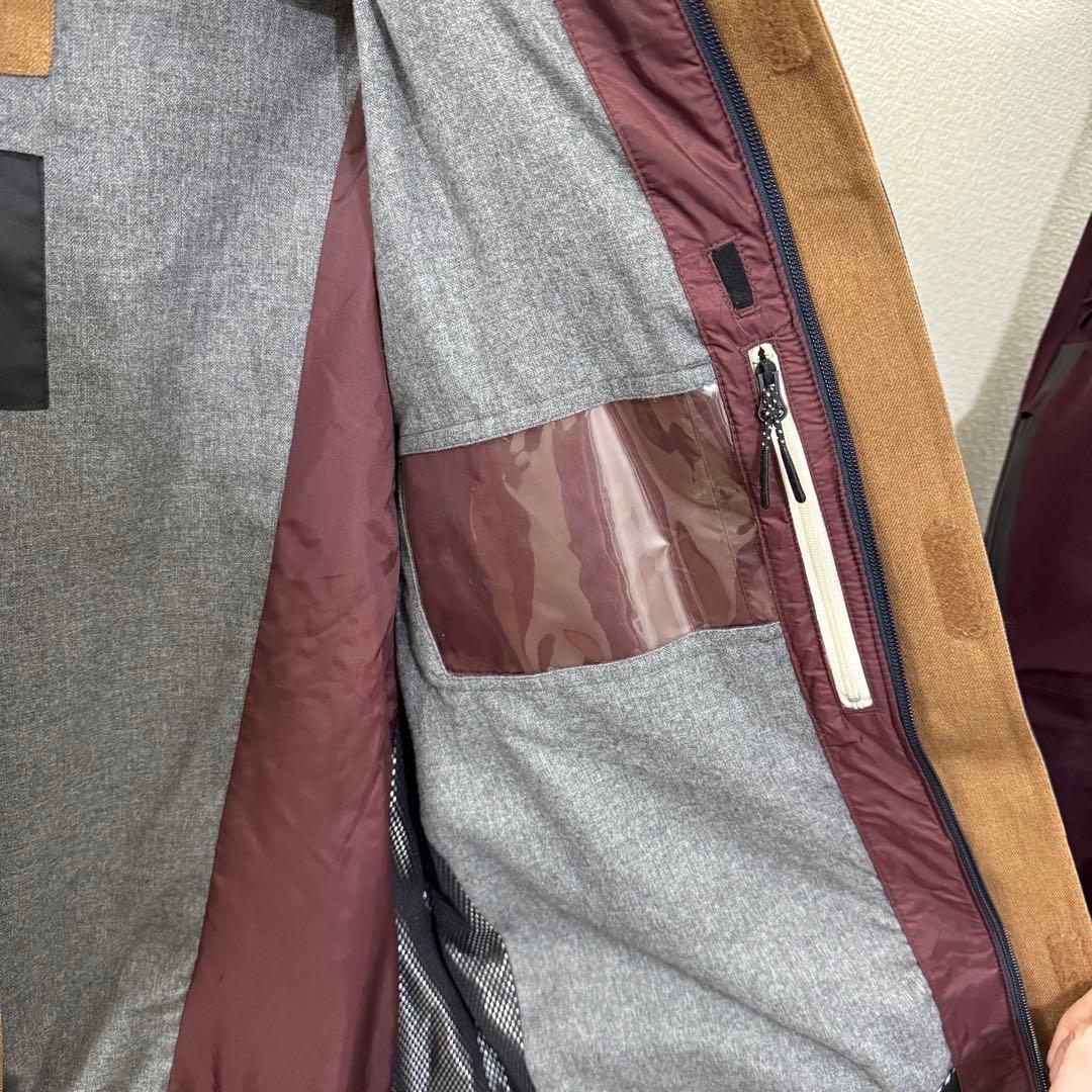 スノーボードウェア 《上下セット》【RIDE】 ブラウン/ネイビー 男女兼用